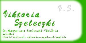 viktoria szeleczki business card